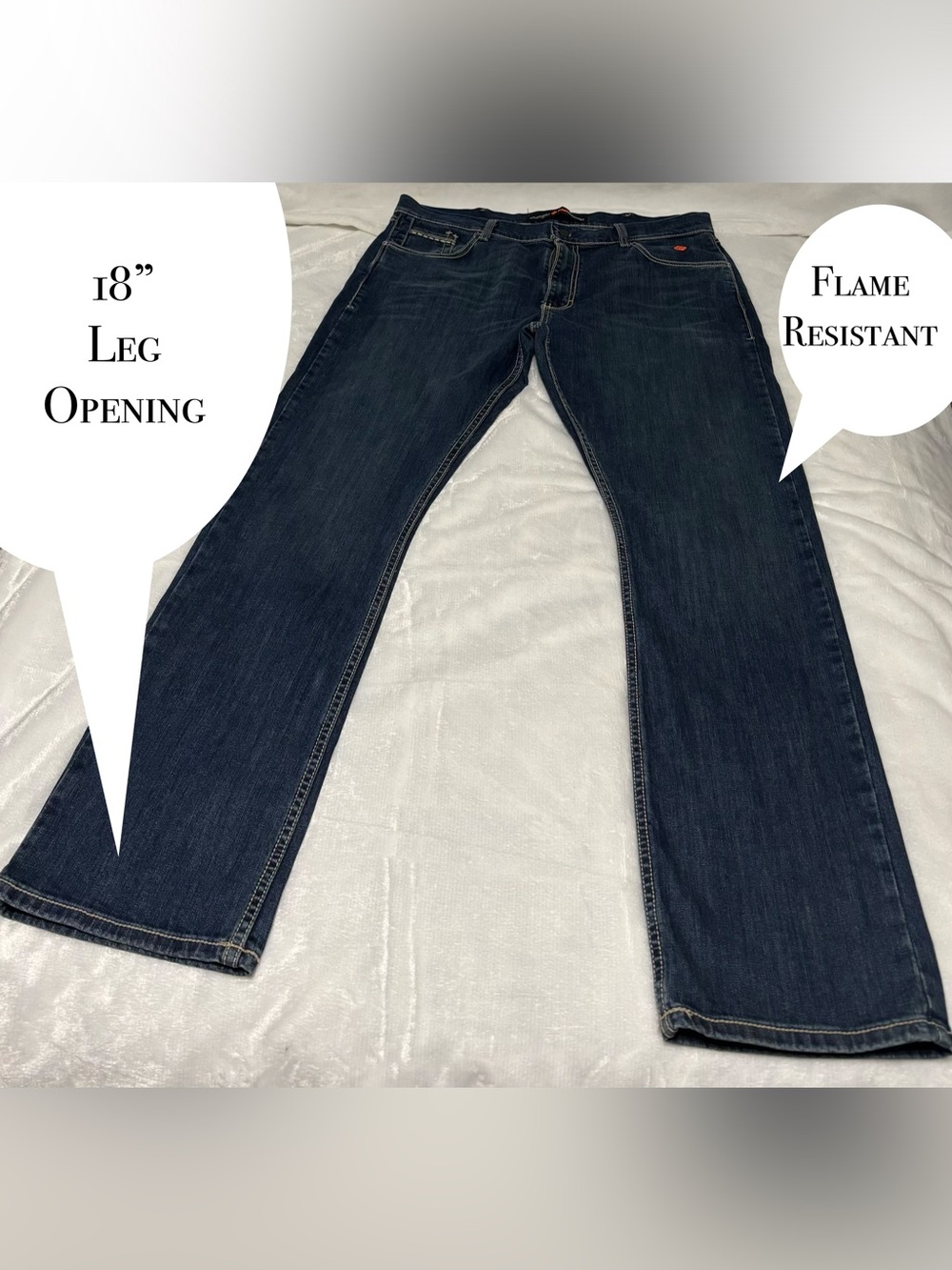 Men’s WRANGLER Flame Resistant Jeans 10FR77MTM Size 36x36 RN# 130273